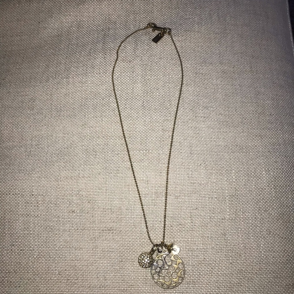 Gold Tone Coach Necklace